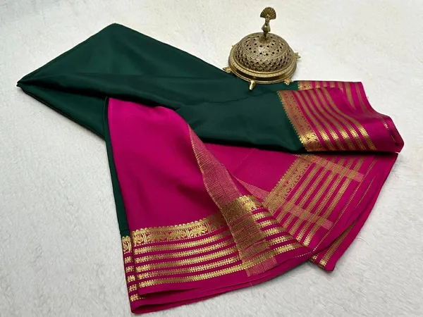 Green_Women�s_Semi_Mysore_Silk_Traditional_Saree_�_Festive_&_Wedding_Wear