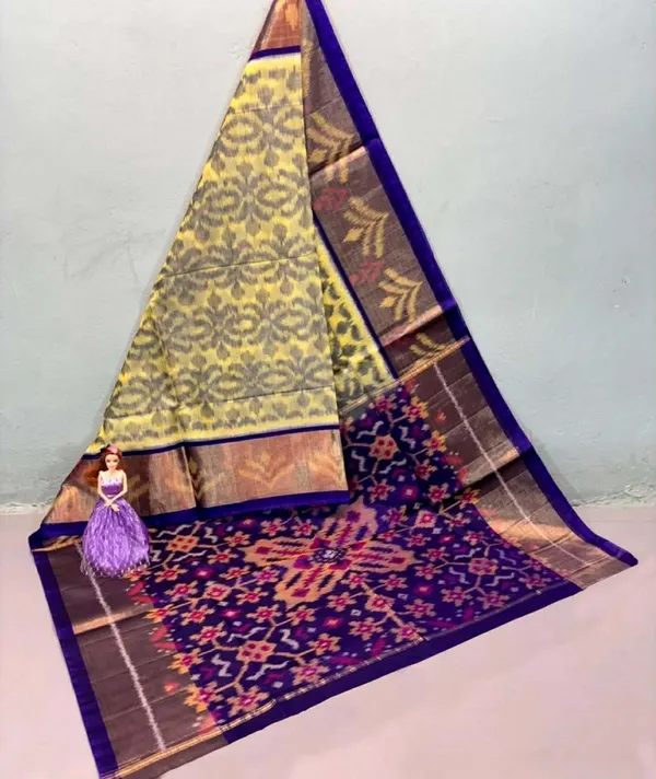 Multicolour_Modern_Ikat_Design_Digital_Printed_Silk_Saree_Perfect_For_Wedding,_Party_&_Cultural_Wear_Saree_For_Women