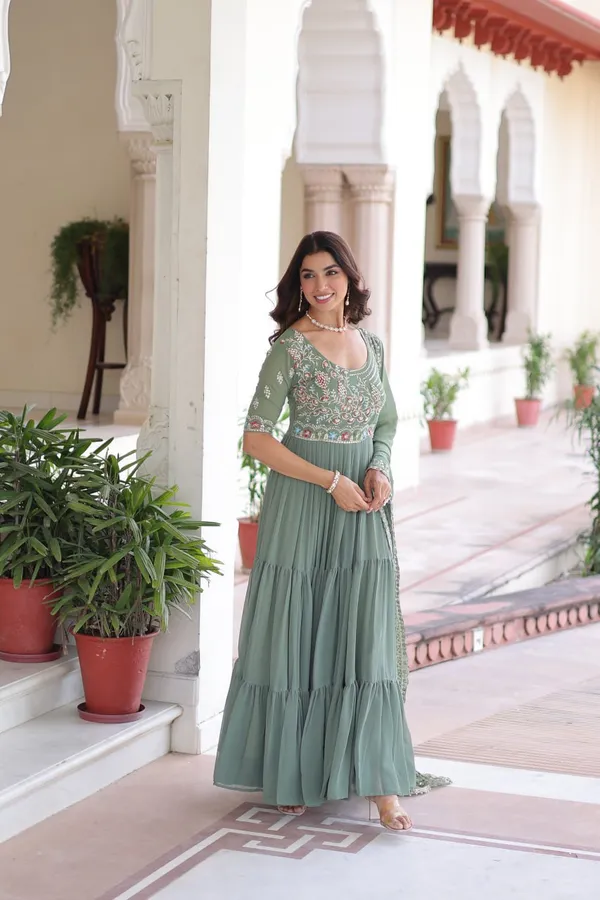 Mint_Meenakari_Embroidered_Tiered_Gown