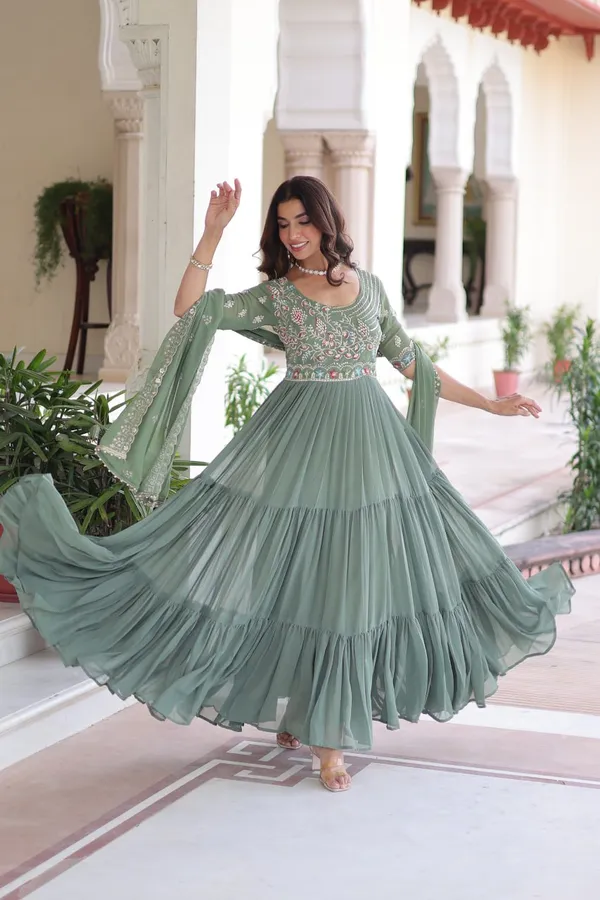 Mint_Meenakari_Embroidered_Tiered_Gown
