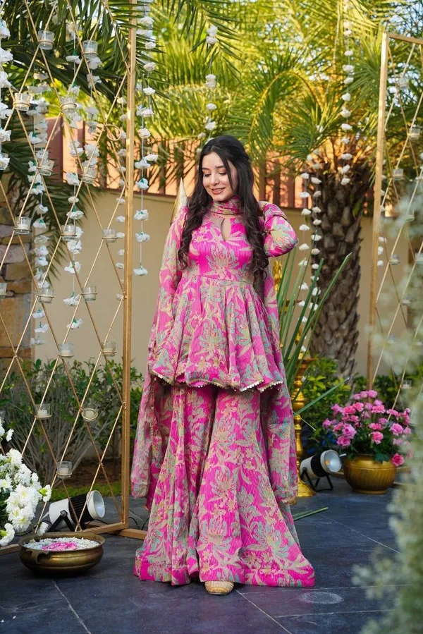 Pink_Floral_Printed_Peplum_Kurta_with_Sharara_&_Dupatta_Set_–_Festive_Ethnic_Wear_for_Women