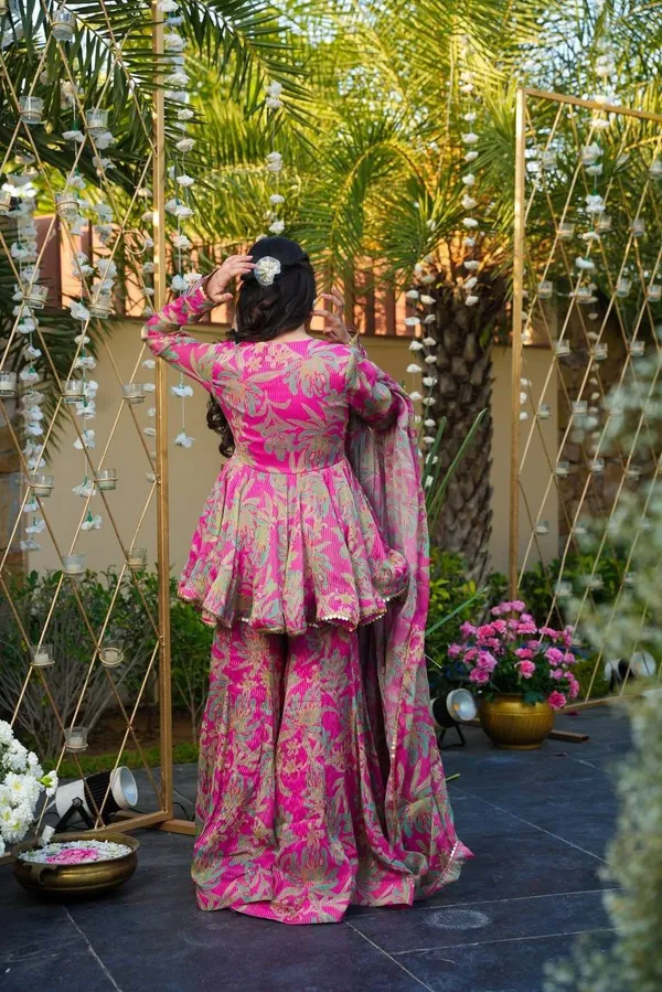 Pink_Floral_Printed_Peplum_Kurta_with_Sharara_&_Dupatta_Set_–_Festive_Ethnic_Wear_for_Women
