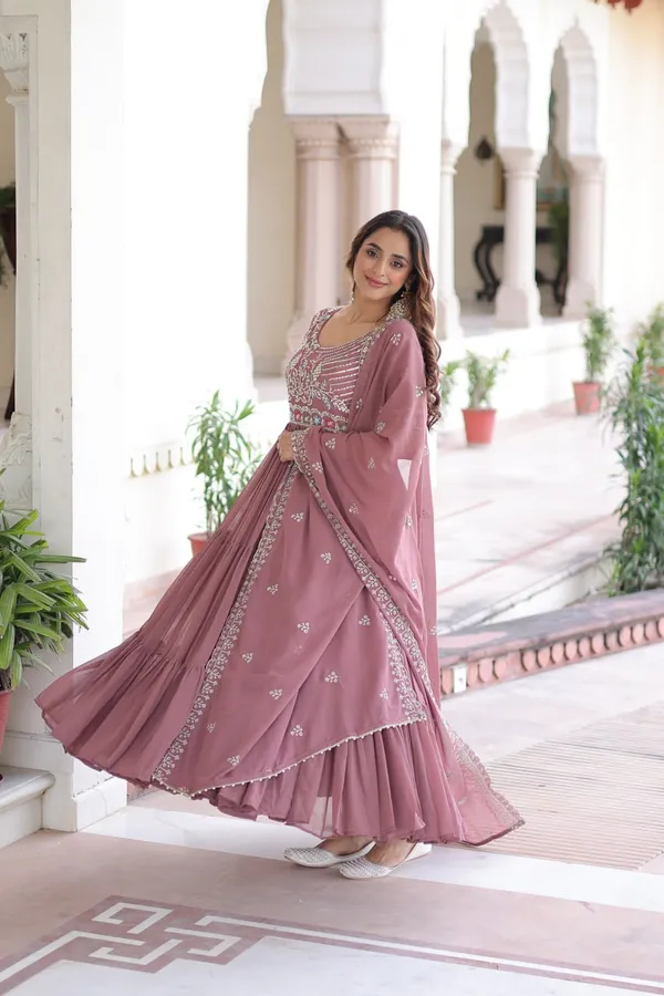 Dusty_Mauve_Mirror-Work_Anarkali_with_Dupatta