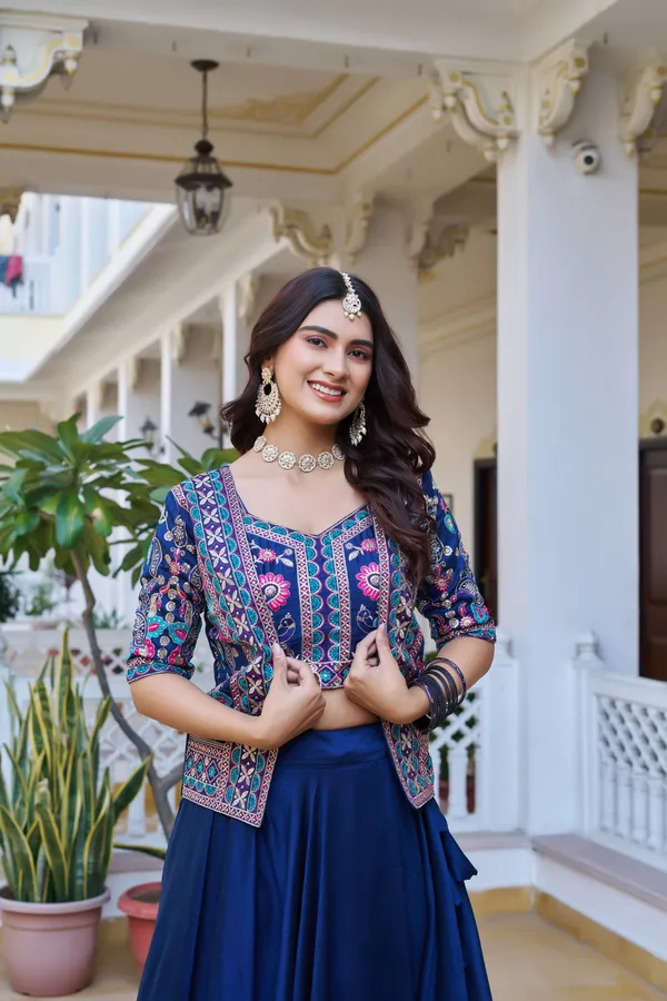 Rajkanika_Midnight_Blue_Heritage_Embroidered_Lehenga_Choli_Set_with_Jacket