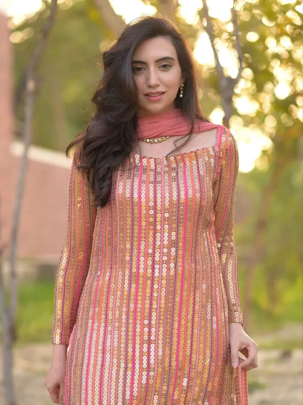 Rajkanika_Peach_Pink_Sequins_Embroidered_Kurta_Sharara_Set_with_Dupatta