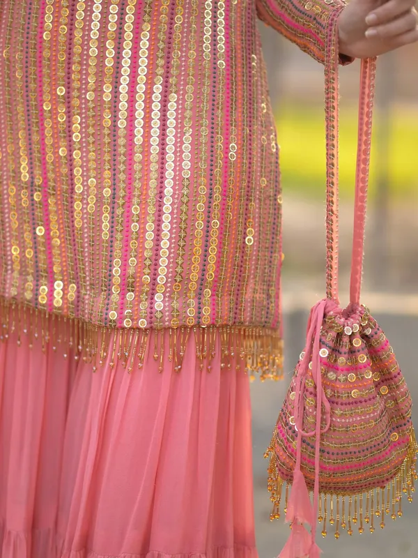 Rajkanika_Peach_Pink_Sequins_Embroidered_Kurta_Sharara_Set_with_Dupatta