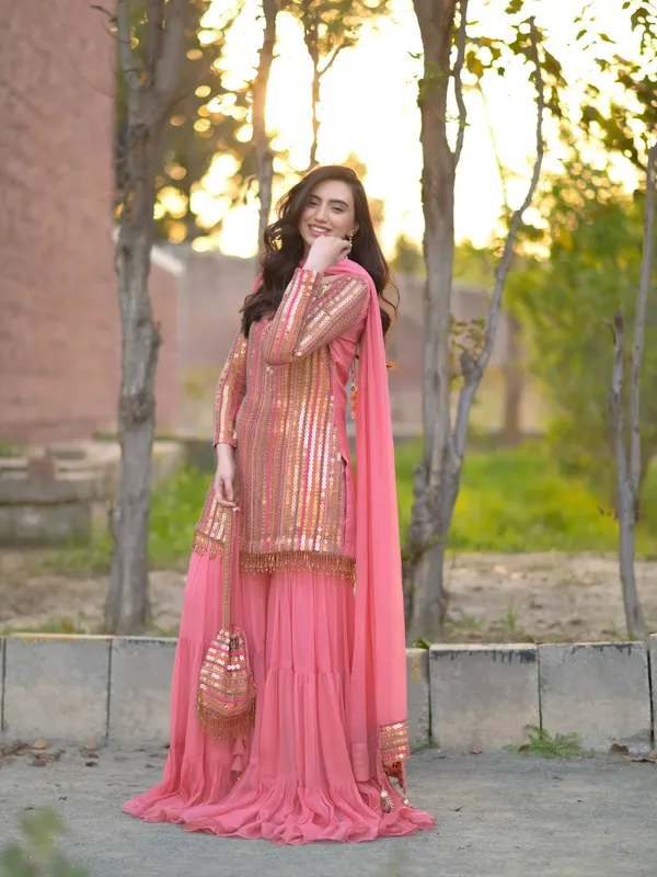 Rajkanika_Peach_Pink_Sequins_Embroidered_Kurta_Sharara_Set_with_Dupatta