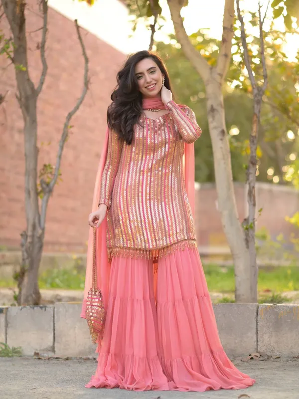 Rajkanika_Peach_Pink_Sequins_Embroidered_Kurta_Sharara_Set_with_Dupatta