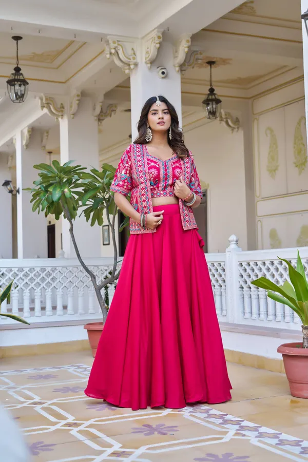 Rajkanika_Rani_Pink_Heritage_Embroidered_Lehenga_Choli_Set