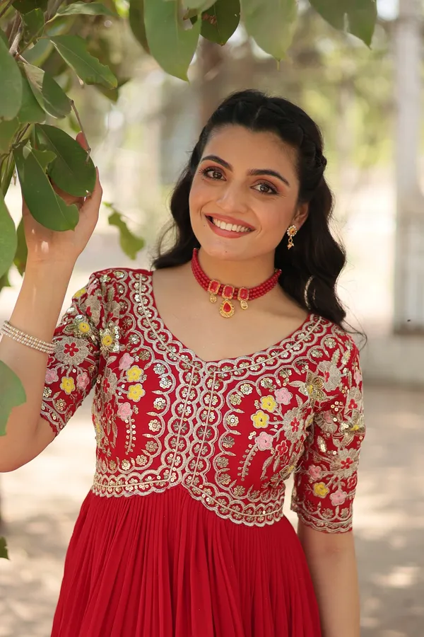 Scarlet_Blossom_Embroidered_Georgette_Flared_Gown