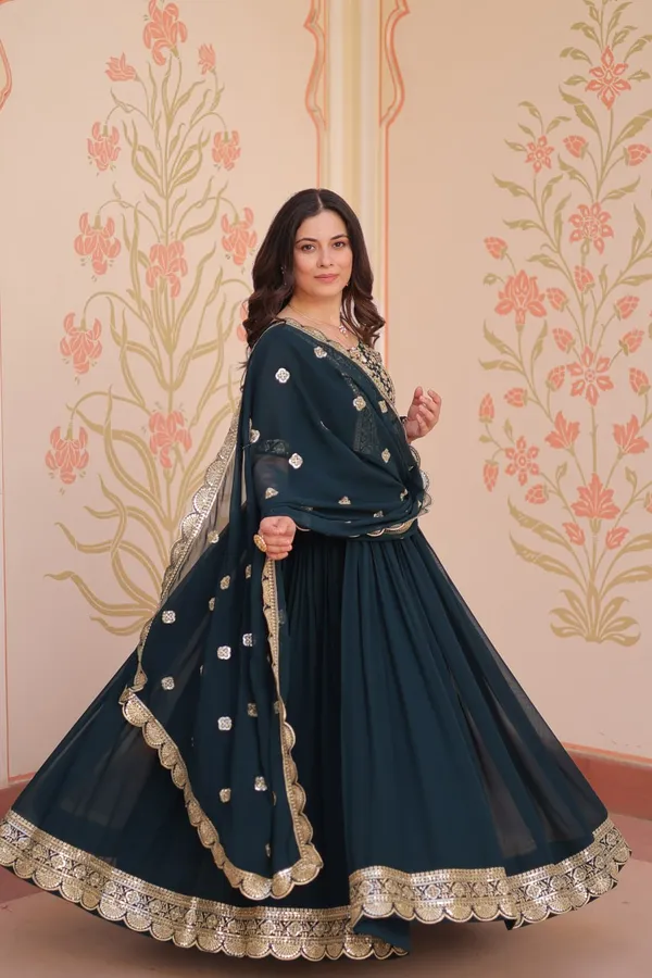 Rama_Blue_Chiffon_Gown_With_Sequin_Dupatta_Set_For_Women_&_Girls