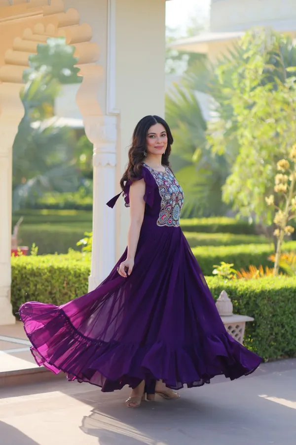 Royal_Purple_Georgette_Embroidered_Flared_Gown_For_Women_&_Girls