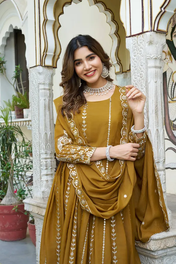 Mustard_Georgette_Zari-Elegance_Anarkali_Suit_Set_For_Women_&_Girls