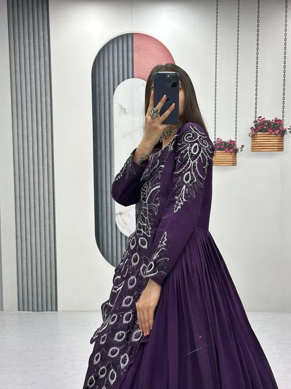 Royal_Purple_Peacock_Embroidered_Designer_Anarkali_Gown