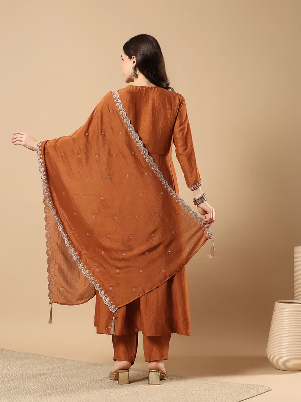 Women’s_Rust_Orange_Embroidered_A-Line_Kurta_Set_with_Pants_&_Dupatta_(3-Piece_Ethnic_Set)