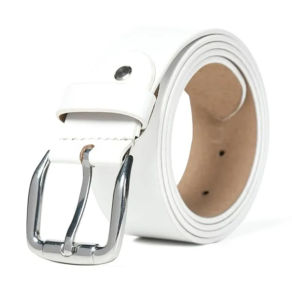White_Leather_Belt_For_Men