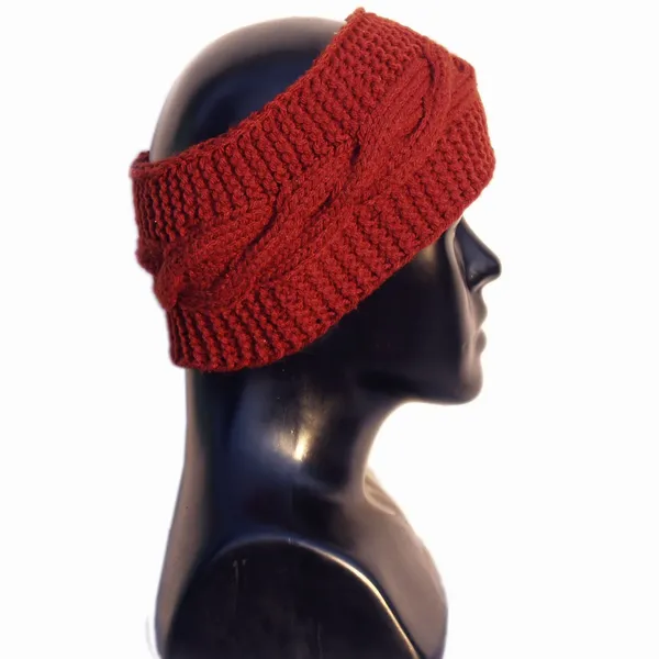 Maroon_Woolen_Earwarmer_For_Women