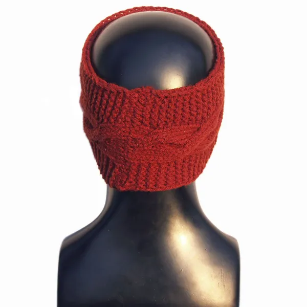 Maroon_Woolen_Earwarmer_For_Women