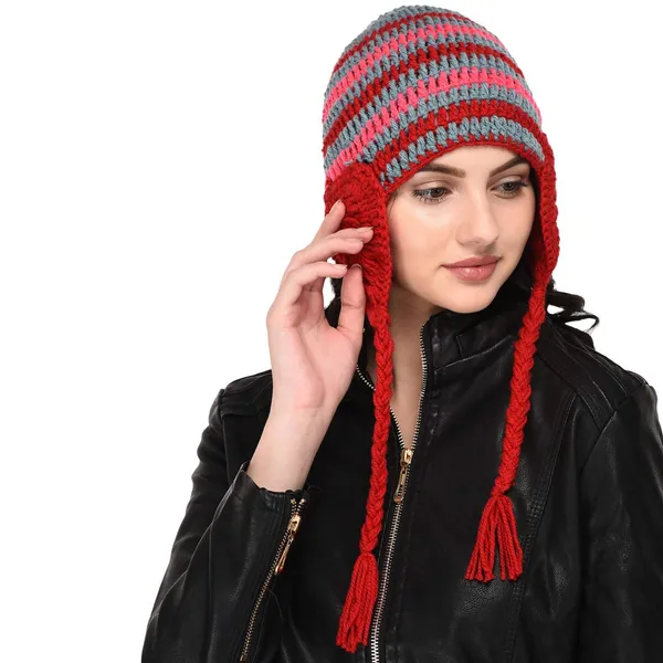 Multicolor_Woolen_Cap_For_Women