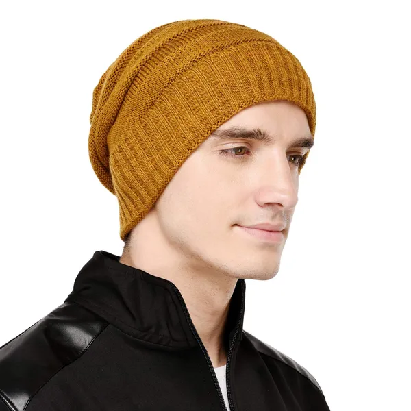 Mustard_Woolen_Cap_For_Men