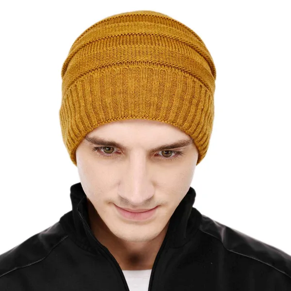 Mustard_Woolen_Cap_For_Men