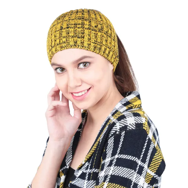 Yellow_Woolen_Earwarmer_For_Women