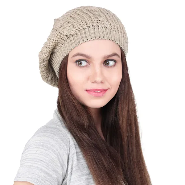 Beige_Woolen_Cap_For_Women