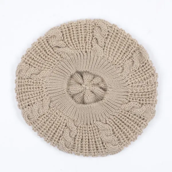 Beige_Woolen_Cap_For_Women