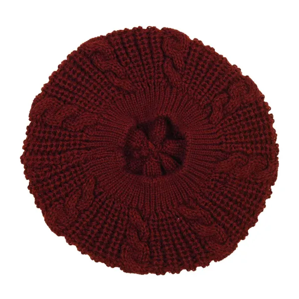 Maroon_Woolen_Cap_For_Women