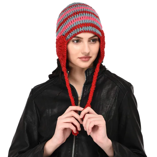 Multicolor_Woolen_Cap_For_Women