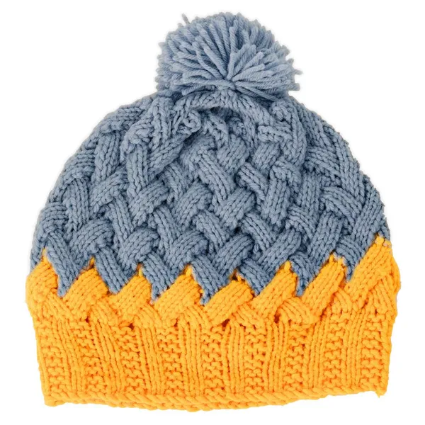 Grey_&_Yellow_Woolen_Cap_For_Women