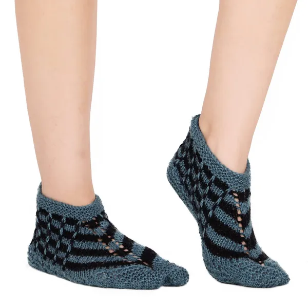 Blue_Woolen_Socks_For_Women