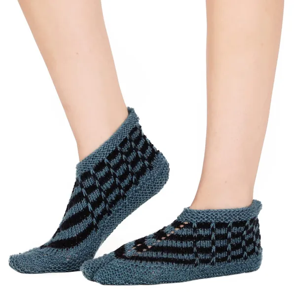 Blue_Woolen_Socks_For_Women