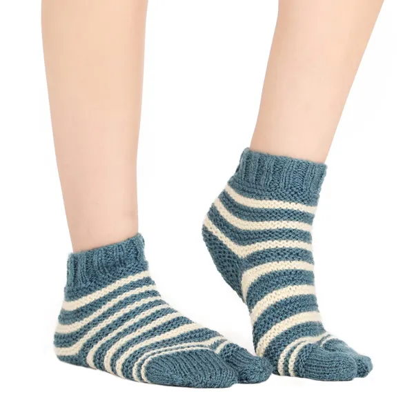 Blue_&_Yellow_Woolen_Socks_For_Women