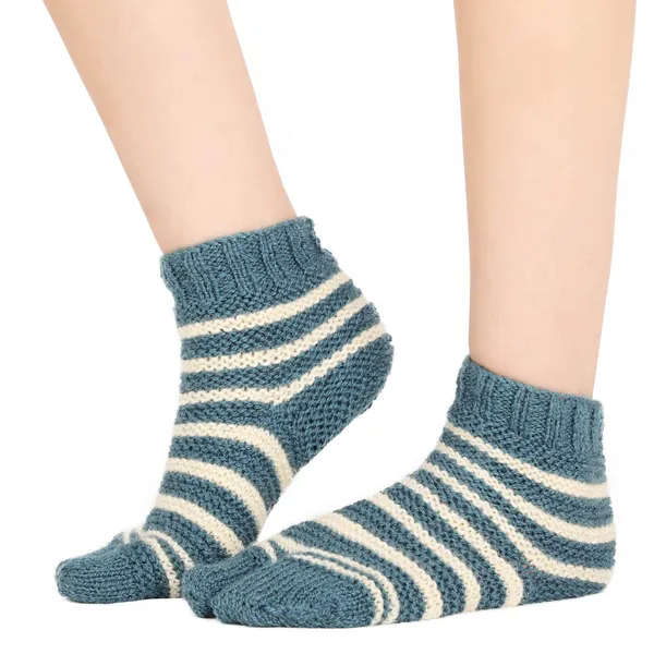 Blue_&_Yellow_Woolen_Socks_For_Women