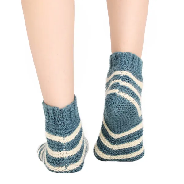 Blue_&_Yellow_Woolen_Socks_For_Women