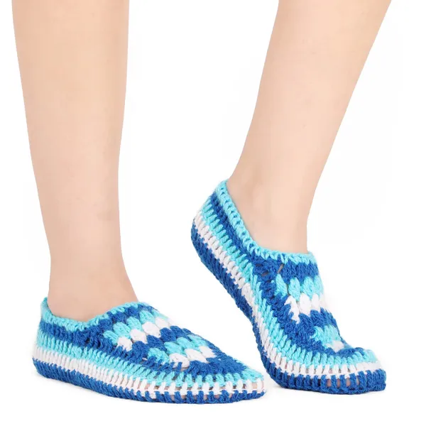 Blue_Woolen_Socks_For_Women