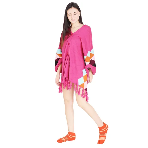 Orange_Woolen_Socks_For_Women