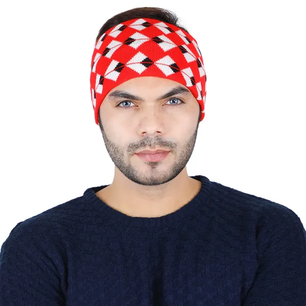 Red_Woolen_Earwarmer_For_Unisex