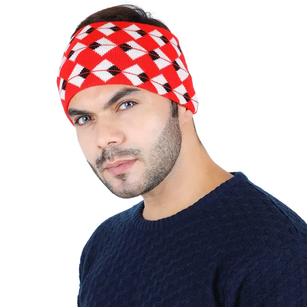 Red_Woolen_Earwarmer_For_Unisex