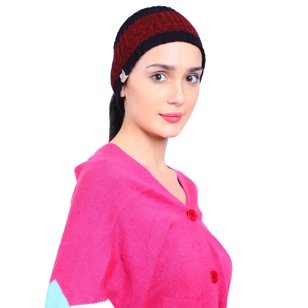 Maroon_Woolen_Cap_For_Women