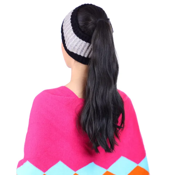 Grey_&_Black_Woolen_Cap_For_Women