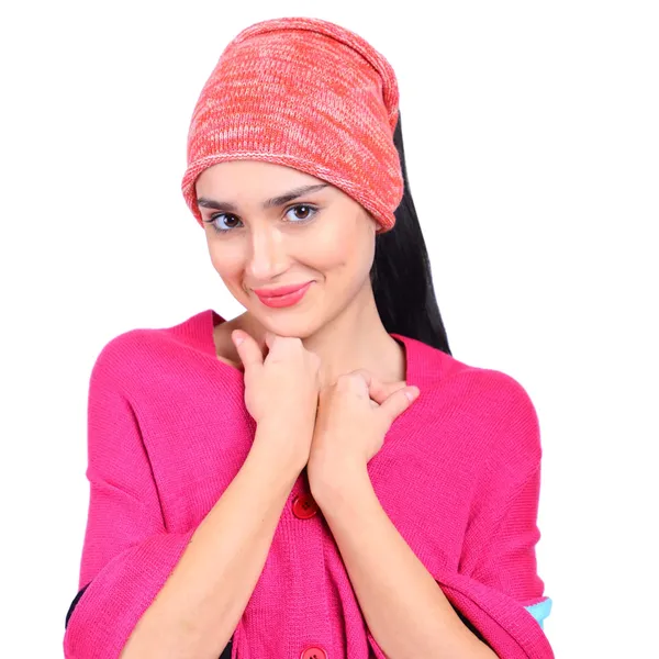 Peach_Woolen_Headband_For_Women