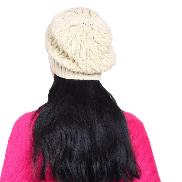 Cream_Woolen_Cap_For_Women
