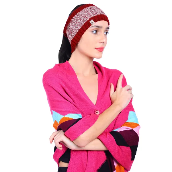 Maroon_Woolen_Headband_For_Women
