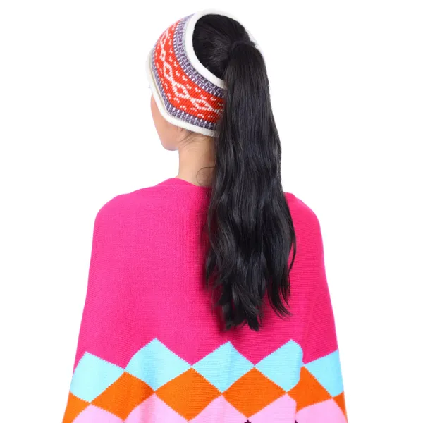 White_&_Red_Woolen_Headband_For_Women