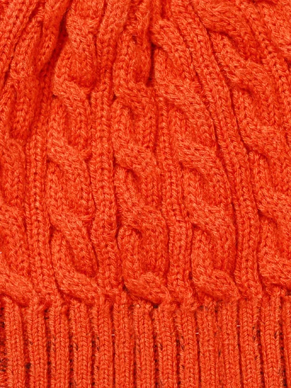 Orange_Woolen_Cap_For_Unisex_Child