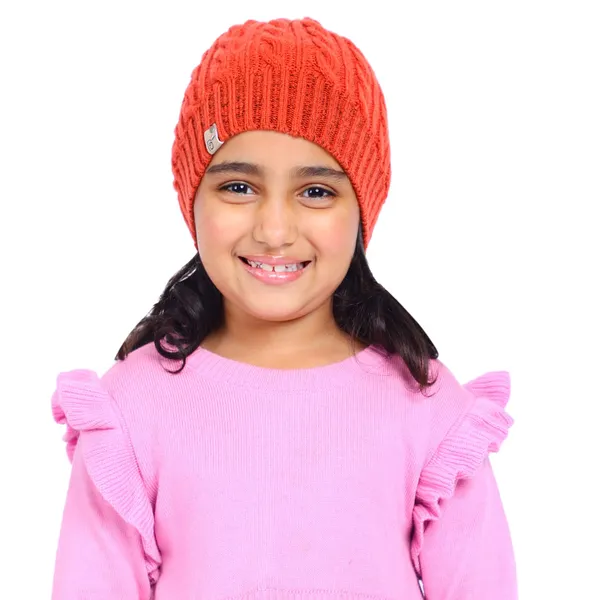 Orange_Woolen_Cap_For_Unisex_Child