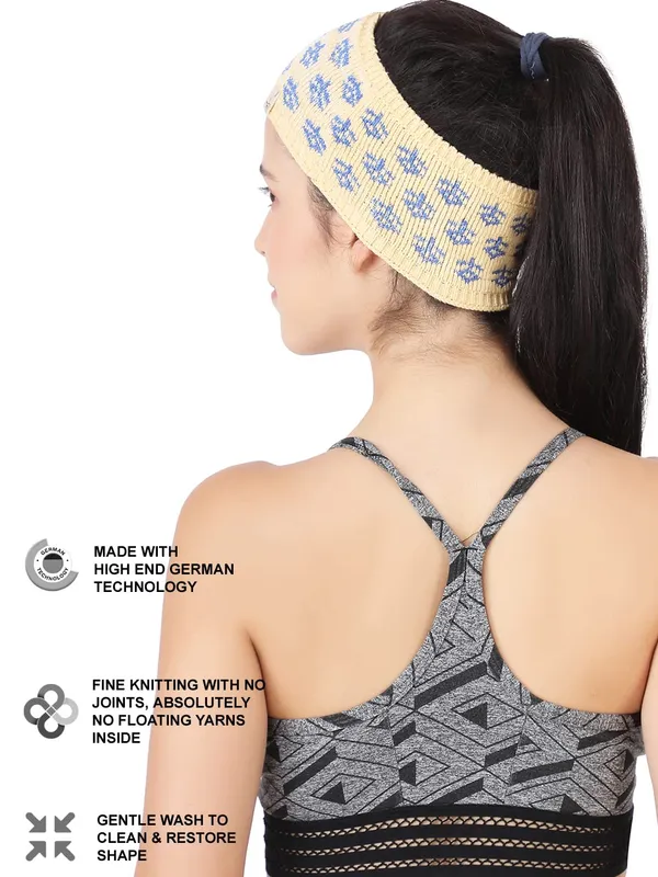 Cream_&_Grey_Woolen_Headband_For_Women