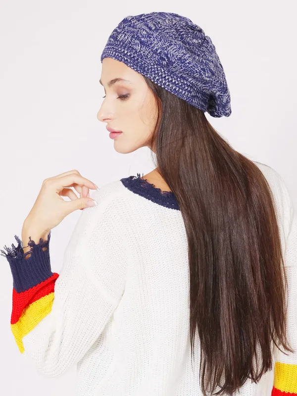 Denim_Woolen_Cap_For_Women